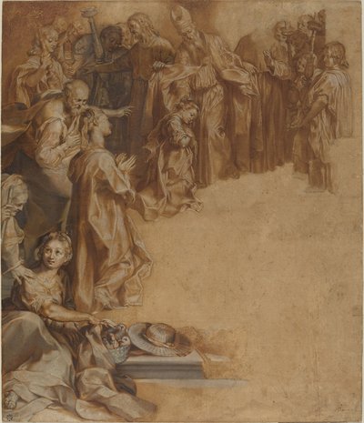 Presentationen av jungfrun i templet av Federico Barocci