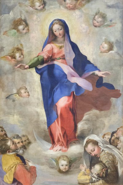 Den obefläckade avlelsen, ca 1575 (olja på duk) av Federico Fiori Barocci or Baroccio