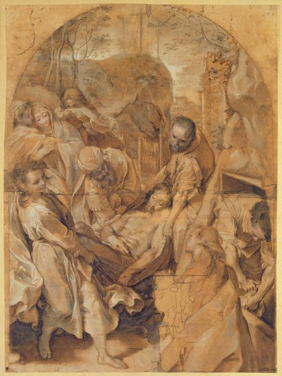 Gravläggningen av Federico Fiori Barocci or Baroccio