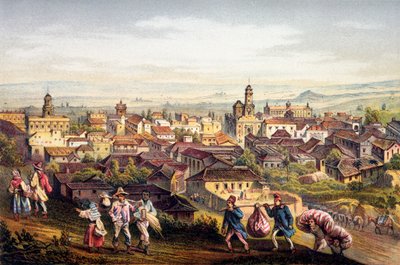 Trinidad, Kuba, 1840 av Federico Mialhe
