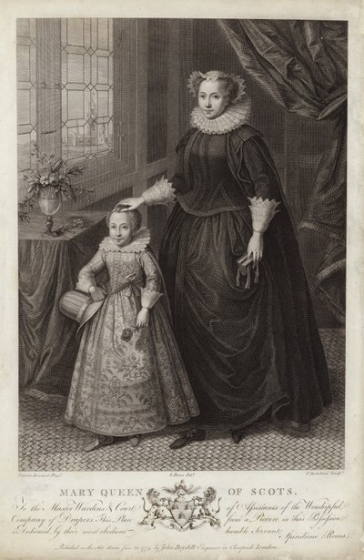 Porträtt av Mary, Queen of Scots, och hennes son, James av Federico Zuccaro