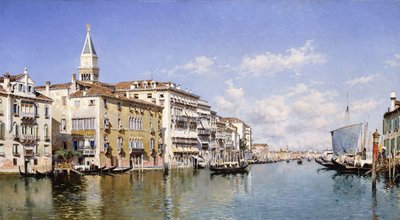 Canal Grande, Venedig, 1883 av Federico del Campo