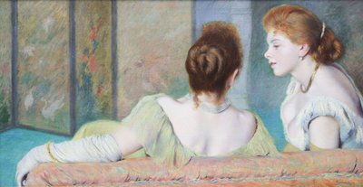 I soffan, ca. 1886-1890. av Federigo Zandomeneghi