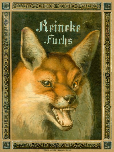 Framsidan av Reynard the Fox, eller "Reineke Fuchs" av Fedor Alexis Flinzer