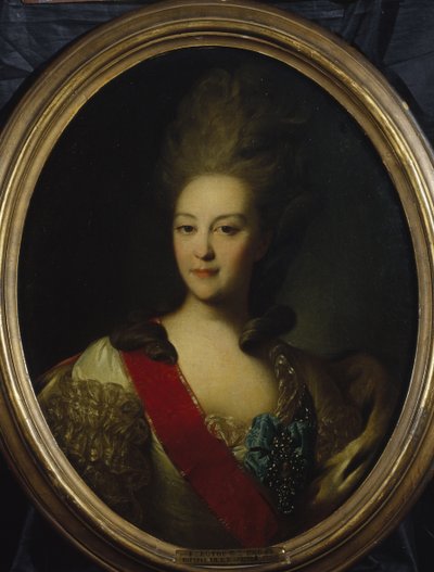 Porträtt av kontinans Ekaterina Nikolaevna Orlova 1758-1781, sid. 1779 av Fedor Stepanovich Rokotov