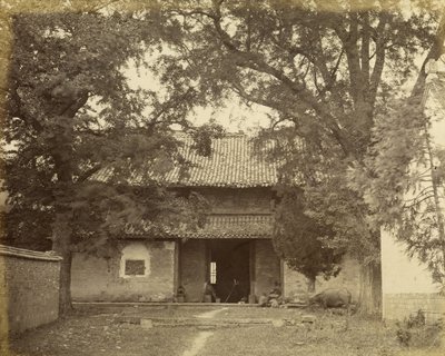Byggnad och kamera, Kina av Felice Beato