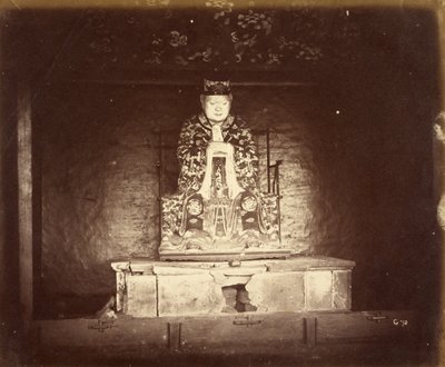 [Konfucius, Kanton, Kina] av Felice Beato