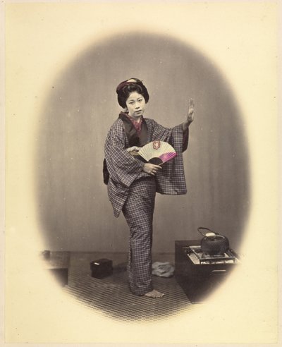 Dansande flicka 1868 Felice Beato av Felice Beato