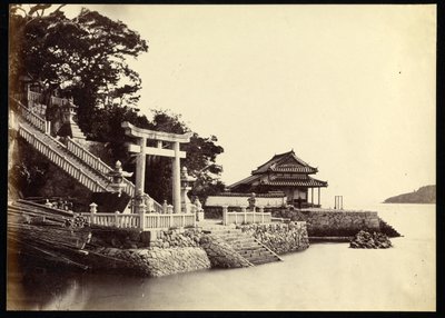 Ingången till Kami-Hamayou-templet i Shimonoseki av Felice Beato