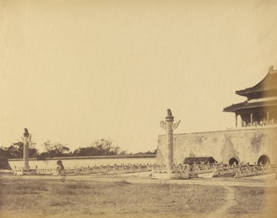 Ingången till Vinterpalatset, Pekin, oktober 1860 av Felice Beato