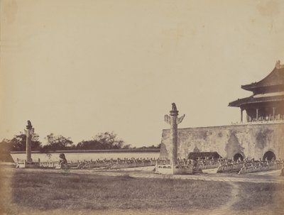 Ingången till Vinterpalatset, Pekin, 29 oktober 1860 av Felice Beato