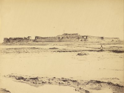 Exteriör av North Fort Peiko River som visar den engelska och franska ingången, 21 augusti 1860 av Felice Beato