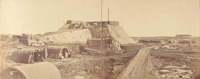 Interiör av vinkeln på Taku North Fort av Felice Beato