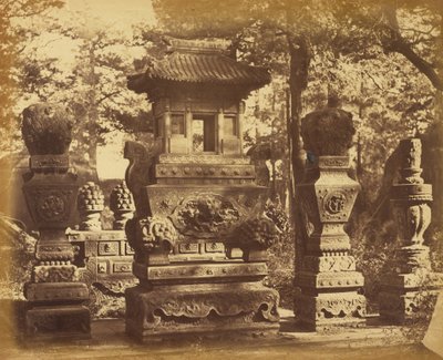Inre av graven vid depån nära Pekin, oktober 1860 av Felice Beato