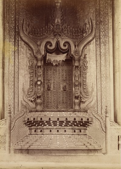 King Thibaw Mins tronrum - Mandalay av Felice Beato