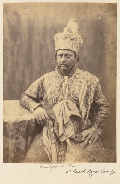 Moostafor Ali Khan av den kungliga familjen Oudh av Felice Beato