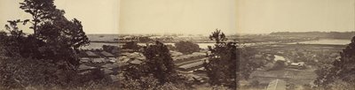 Panorama, Yokohama från Governors Hill av Felice Beato
