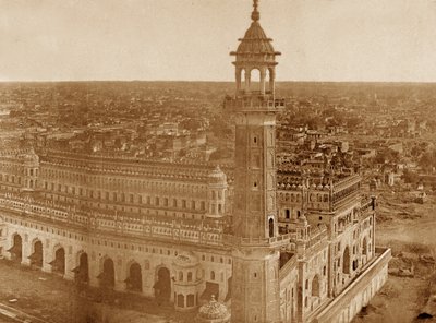 Panorama över MachiBoran, Lucknow av Felice Beato
