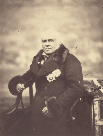 Porträtt av Lord Elgin, befullmäktigad och ambassadör, som undertecknade fördraget av Felice Beato