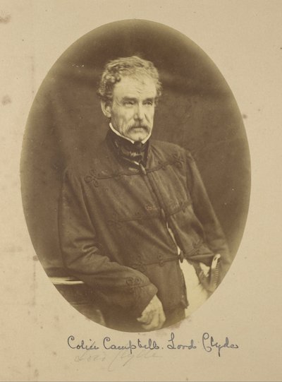 Porträtt av Sir Colin Campbell Lord Clyde, överbefälhavare i Indien av Felice Beato