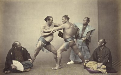 Företrädare för Nio, den japanska Hercules av Felice Beato