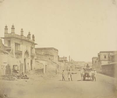 [Den väg som general Henry Havelock tog in i residenset i Lucknow] av Felice Beato