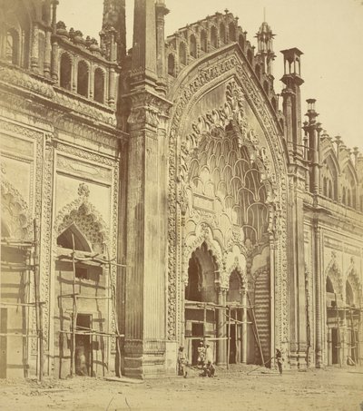 Summa Musjid Gate, Lucknow av Felice Beato