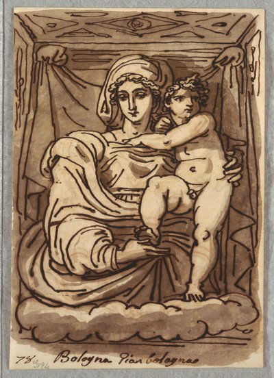 Madonna och barn av Felice Giani