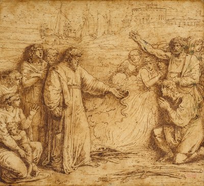 Miraklet i Saint Paul av Felice Giani