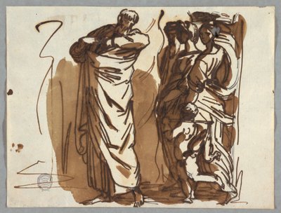Saint Paul and Figures, efter Rafael av Felice Giani