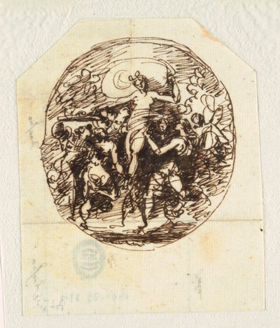 The Triumph of Venus designad för sovrummet i Palazzo Milzetti, Faenza av Felice Giani