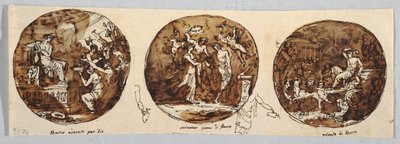 Tre Bacchus-ämnen: Bacchus dyrkade av Felice Giani