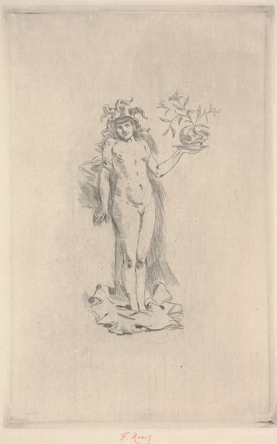 Dance Folie (etsning) av Félicien Rops