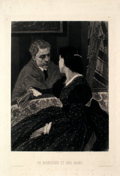 En herre och en dam av Félicien Rops