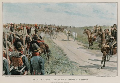 Napoleons ankomst bland bayererna och saxarna av Felicien baron de Myrbach-Rheinfeld