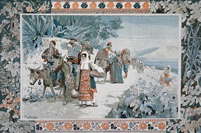 Avgången för vinskörden i Dalmatien av Felicien baron de Myrbach-Rheinfeld