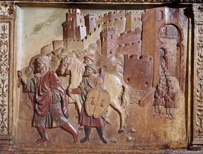 Leveransen av Granada Retable av Felipe Bigarny or Vigarny