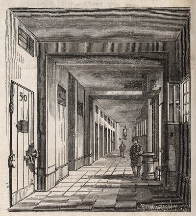Paris - Petite Roquette fängelse (fängelse för kvinnor och ungdomar) - av Felix (after) Thorigny