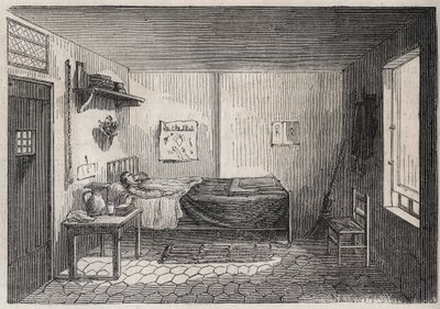 Paris - Petite Roquette fängelse (fängelse för kvinnor och ungdomar) - av Felix (after) Thorigny