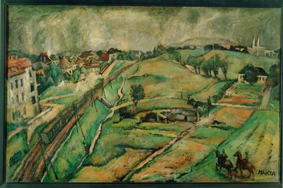 Landskap i Unter-St ... (målning på duk) av Felix Albrecht Harta
