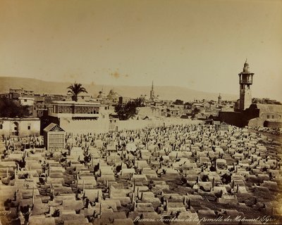 Album "Damas et Baalbek": Mohammeds familjekyrkogård i Damaskus av Félix Bonfils