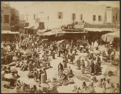 Basaren i Jaffa av Félix Bonfils