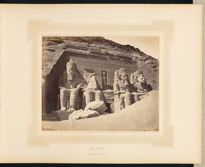 Egypten: Abu Simbel-templet, Nubien av Félix Bonfils