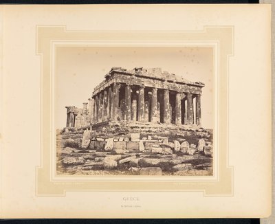 Grekland: Parthenon i Aten av Félix Bonfils