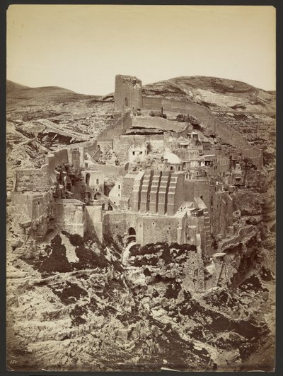 Santa Sabba-klostret av Félix Bonfils