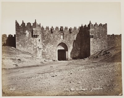 Damaskusporten i Jerusalem, nr 287 av Félix Bonfils