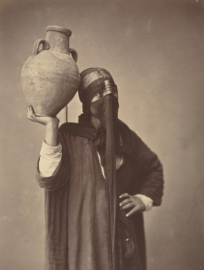 Vattenbärare i Kairo, ca 1870 (foto) av Félix Bonfils