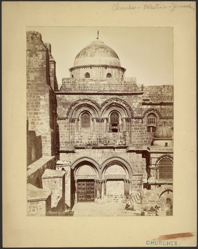 Heliga gravens kyrka, Jerusalem av Félix Bonfils