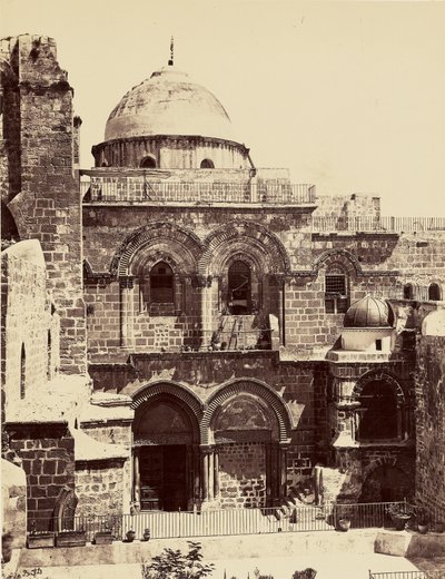 Heliga gravens kyrka - Jerusalem av Félix Bonfils