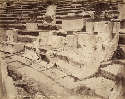 Platser i Dionysos teater, Aten av Félix Bonfils